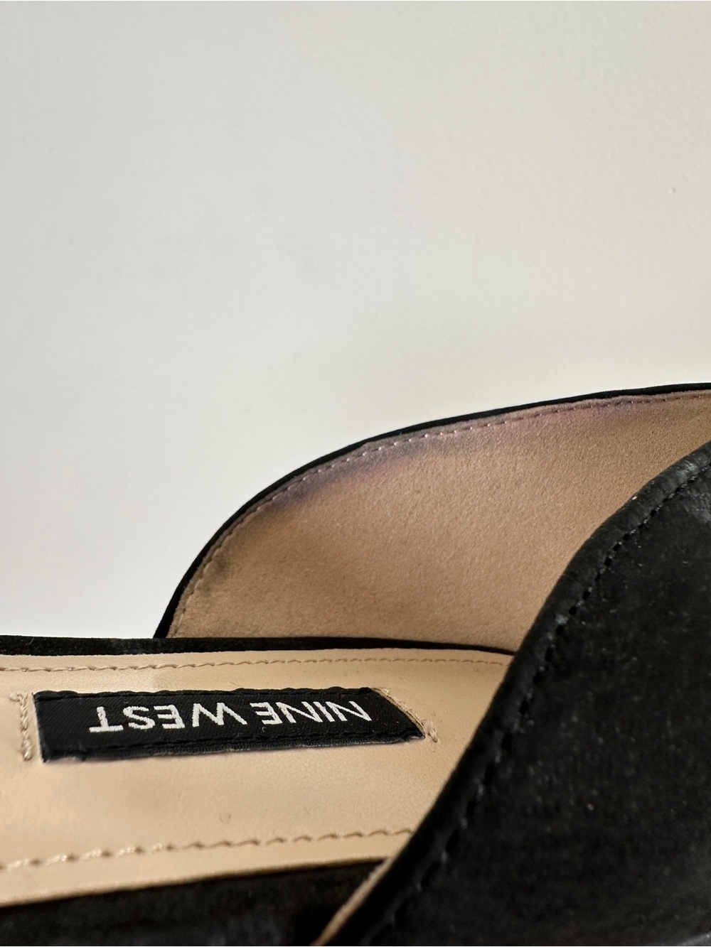 Nine West Starship Ballet Flats Black Pointed Toe Leather Size 7.5 - Picture 11 of 13